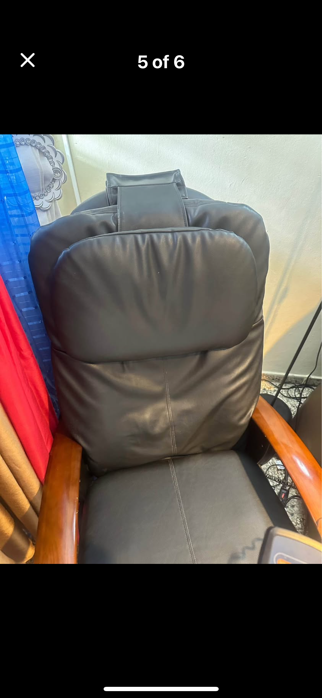 muebles y colchones - Sillon de masajes en leather negro, piernas, espal 4