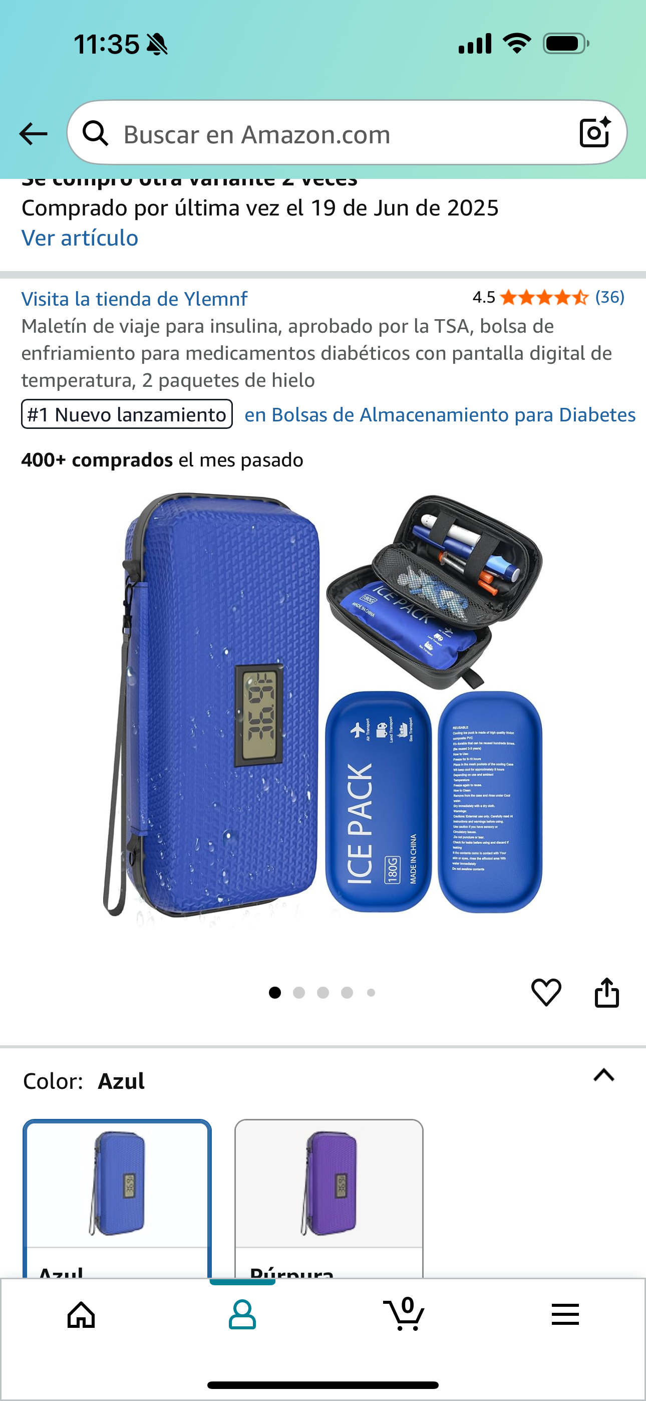 salud y belleza - Estuche de viaje para insulina 