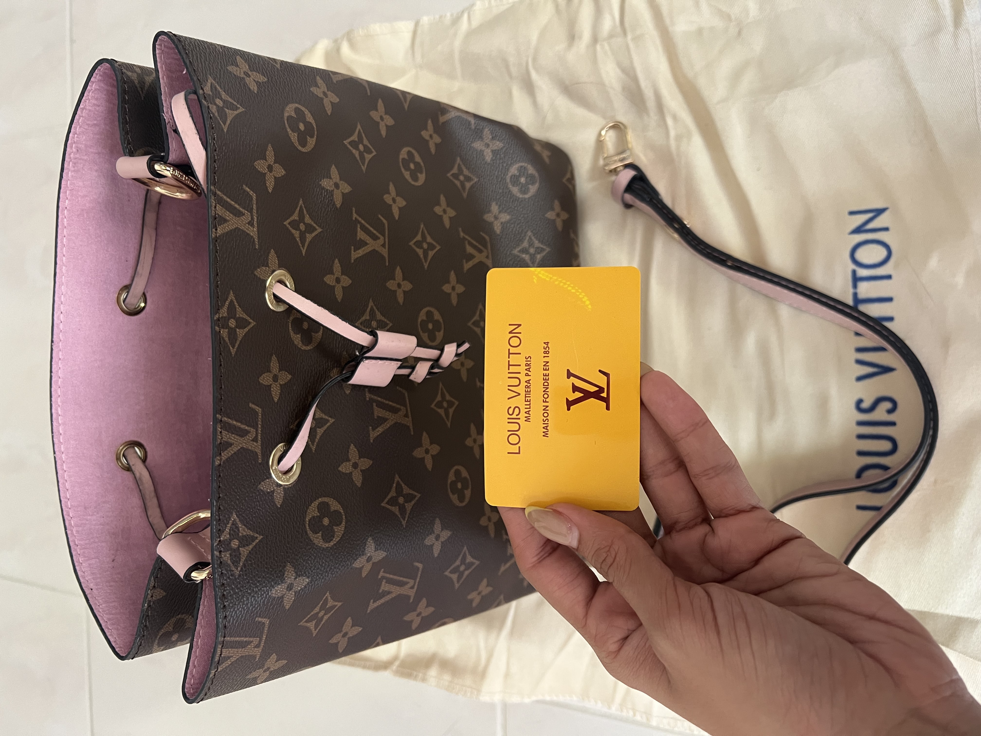 carteras y maletas - Bolso Louis Vuitton NeoNoe rosa  6