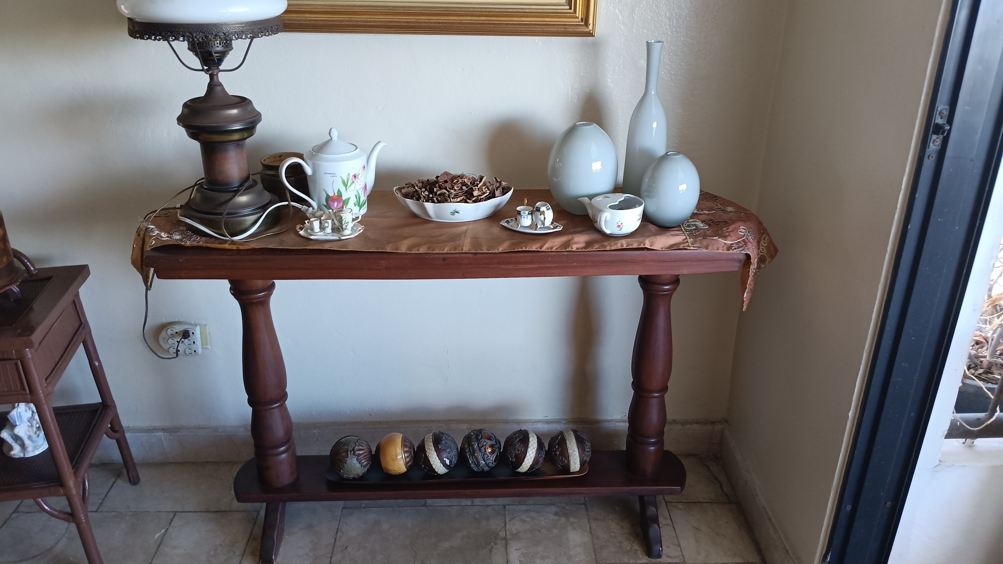 muebles y colchones - Mesa Parson de Caoba 0